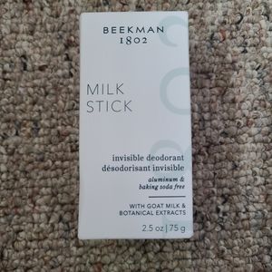 NIB Beekman 1802 Milk Stick Invisible Deoderant